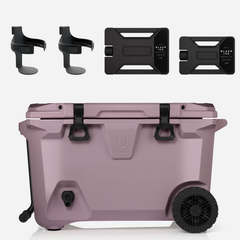 Br Tank 55-Quart Double Drink Holder Cooler Bundle | Lilac Dusk